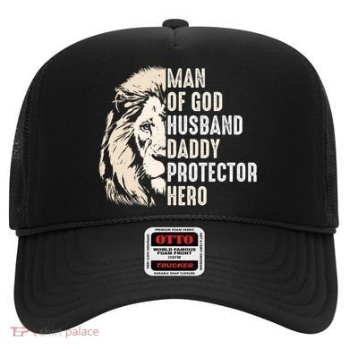 Man Of God Husband Daddy Protector Hero Lion Hat