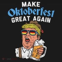 Make Oktoberfest Great Again Funny Trump Drink Beer Mug Gift Sweatshirt thumb 3