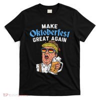 Make Oktoberfest Great Again Funny Trump Drink Beer Mug Gift T-Shirt thumb 0