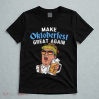 Make Oktoberfest Great Again Funny Trump Drink Beer Mug Gift T-Shirt thumb 5