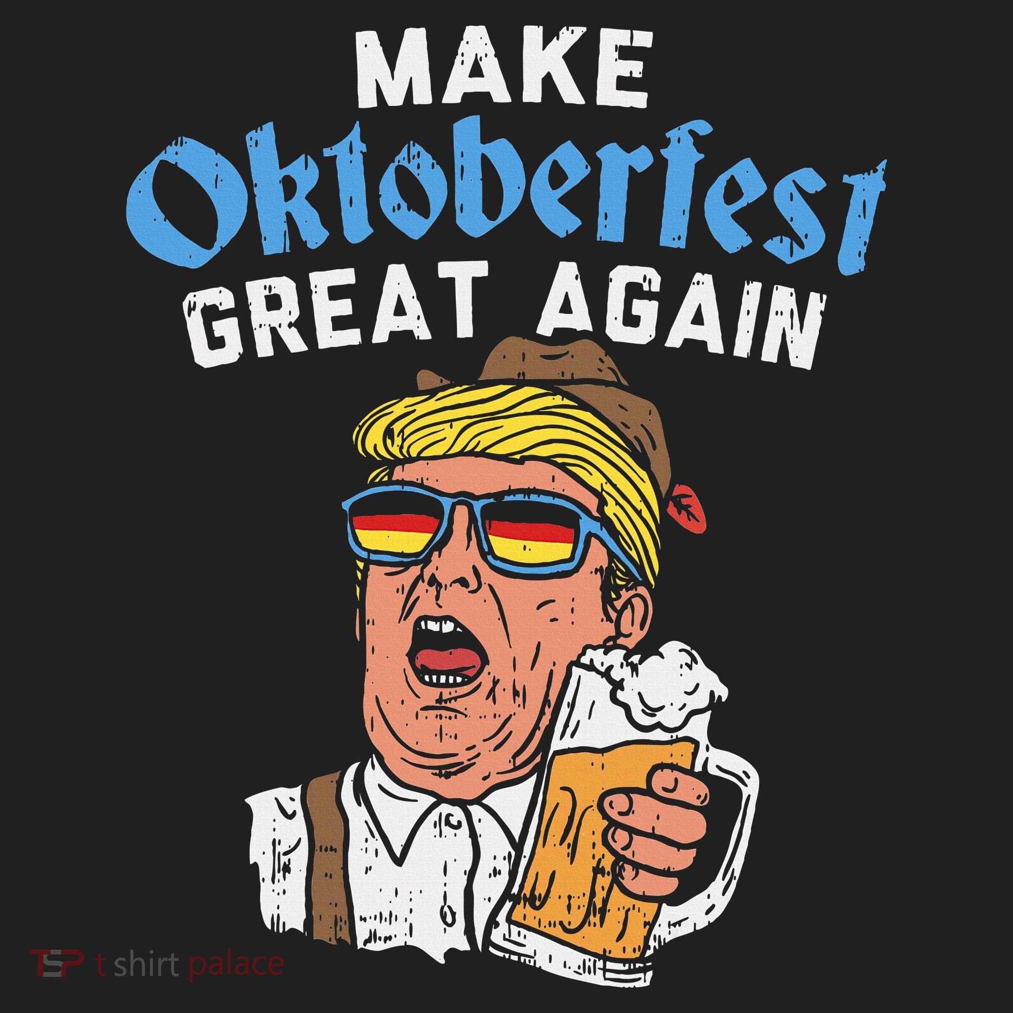 Make Oktoberfest Great Again Funny Trump Drink Beer Mug Gift Hat