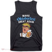 Make Oktoberfest Great Again Funny Trump Drink Beer Mug Gift Tank Top thumb 0