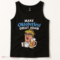 Make Oktoberfest Great Again Funny Trump Drink Beer Mug Gift Tank Top thumb 2
