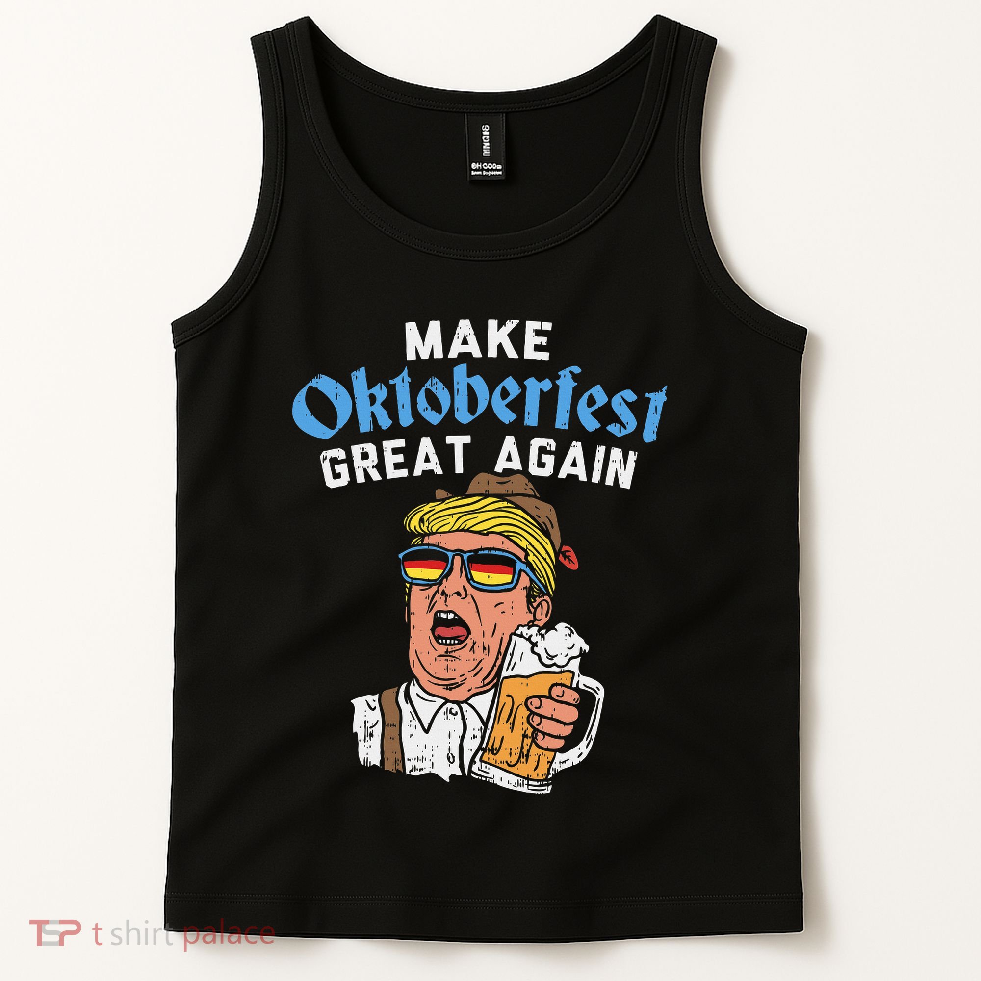 Make Oktoberfest Great Again Funny Trump Drink Beer Mug Gift Tank Top