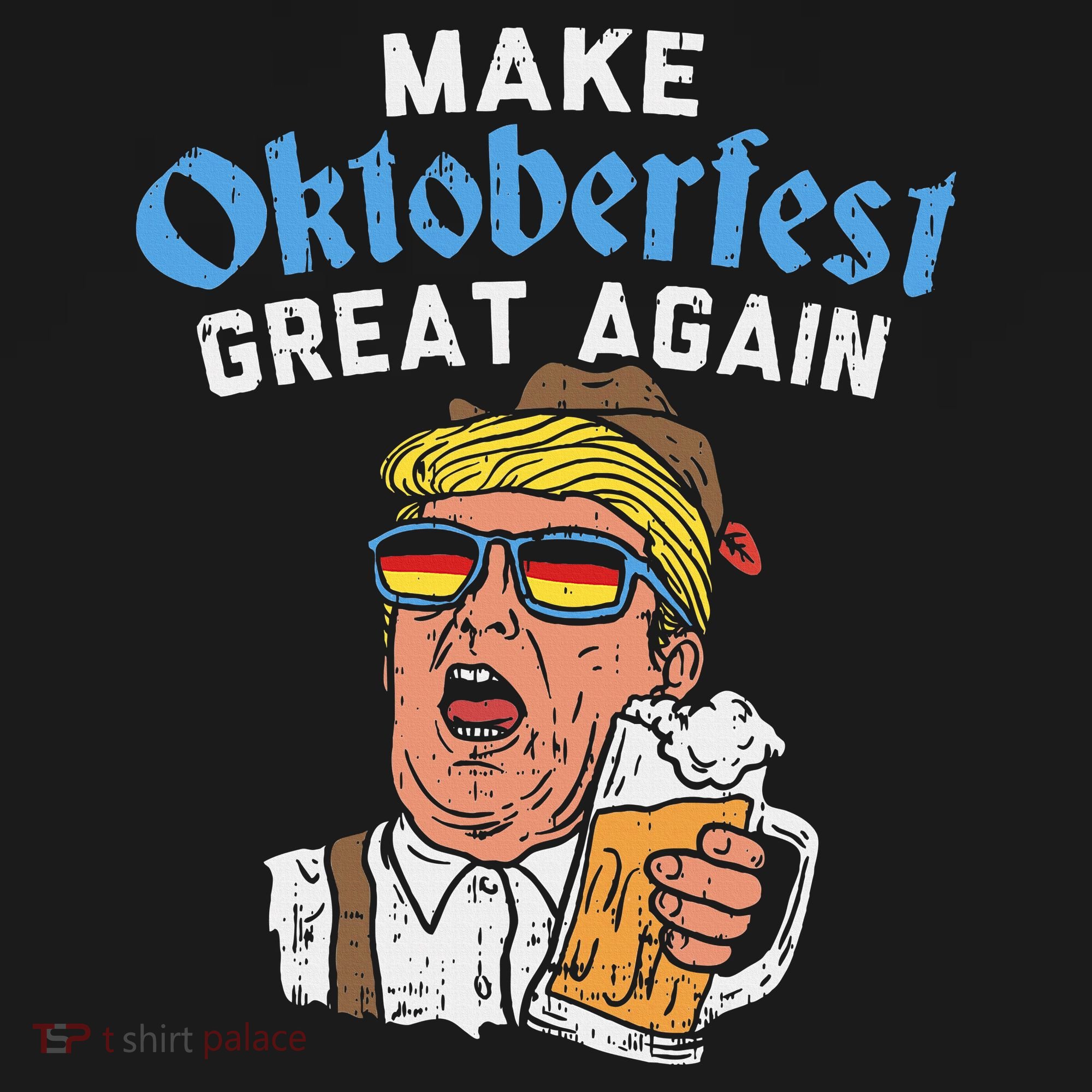 Make Oktoberfest Great Again Funny Trump Drink Beer Mug Gift Visor