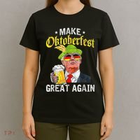 Make Oktoberfest Great Again Funny Trump Drink Beer Mug Gift T-Shirt thumb 4