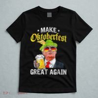 Make Oktoberfest Great Again Funny Trump Drink Beer Mug Gift T-Shirt thumb 5