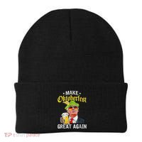 Make Oktoberfest Great Again Funny Trump Drink Beer Mug Gift Beanie thumb 0