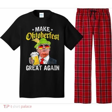 Make Oktoberfest Great Again Funny Trump Drink Beer Mug Gift Pajama Set