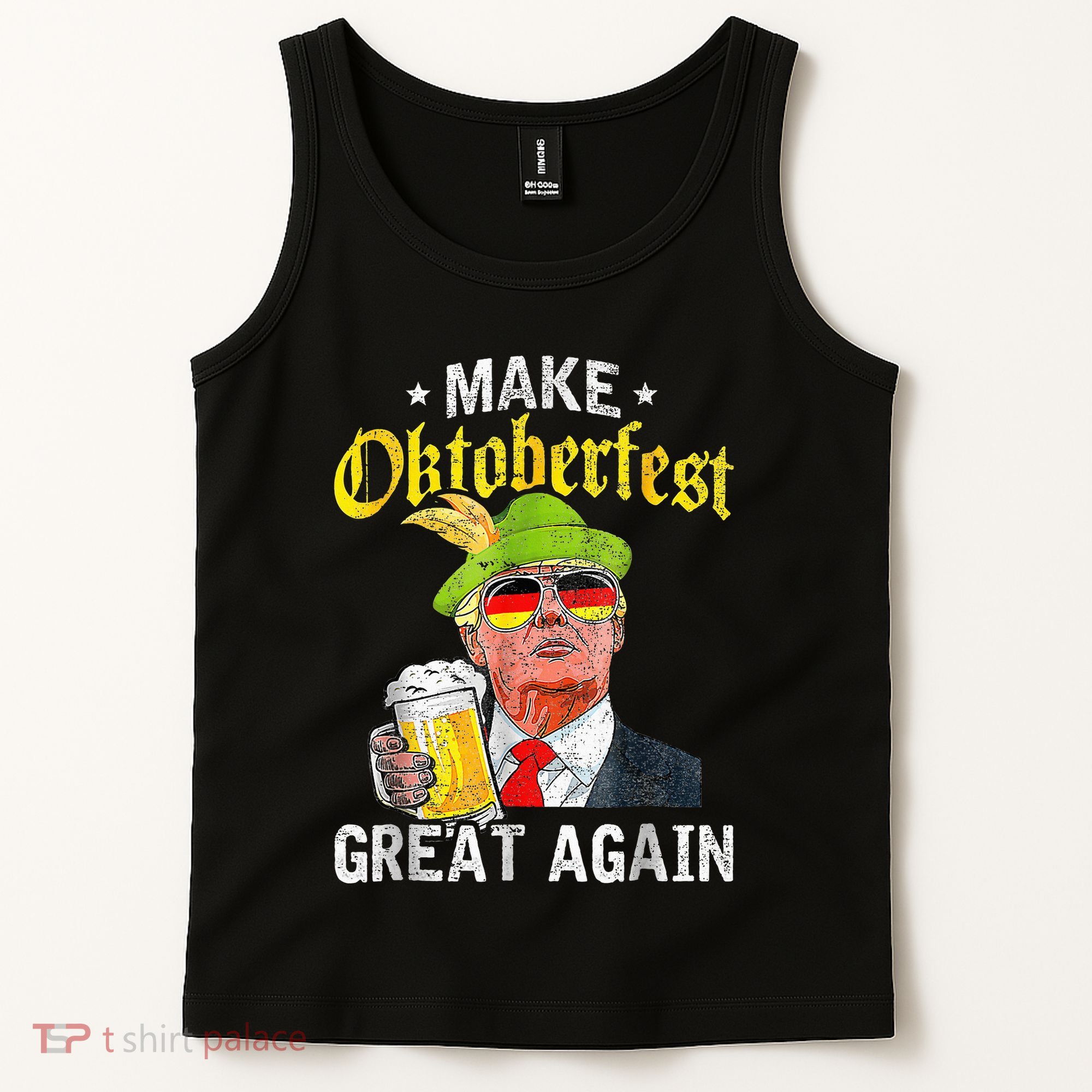 Make Oktoberfest Great Again Funny Trump Drink Beer Mug Gift Tank Top
