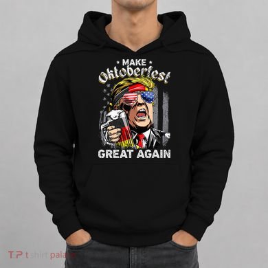 Make Oktoberfest Great Again Funny Trump Prost Beer Mug Hoodie