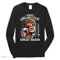 Make Oktoberfest Great Again Funny Trump Prost Beer Mug Long Sleeve Shirt thumb 0