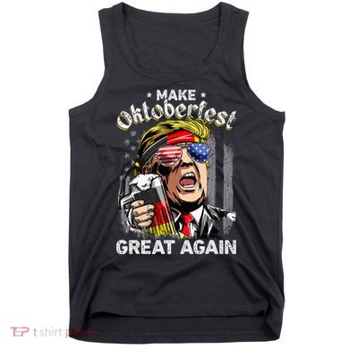 Make Oktoberfest Great Again Funny Trump Prost Beer Mug Tank Top