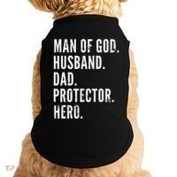 Man of God Husband Dad Protector Hero Doggie Tank thumb 0