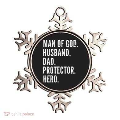 Man of God Husband Dad Protector Hero Ornament