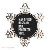 Man of God Husband Dad Protector Hero Ornament thumb 0