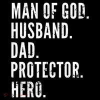 Man of God Husband Dad Protector Hero Ornament thumb 1