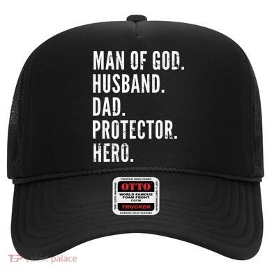Man of God Husband Dad Protector Hero Hat