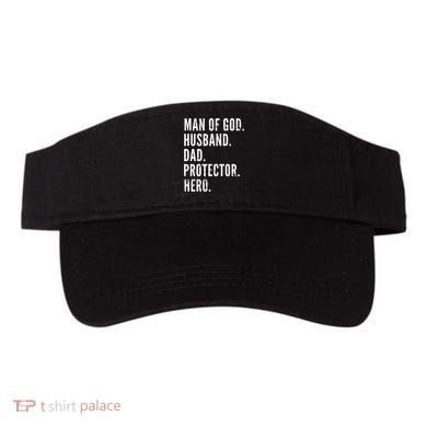 Man of God Husband Dad Protector Hero Visor