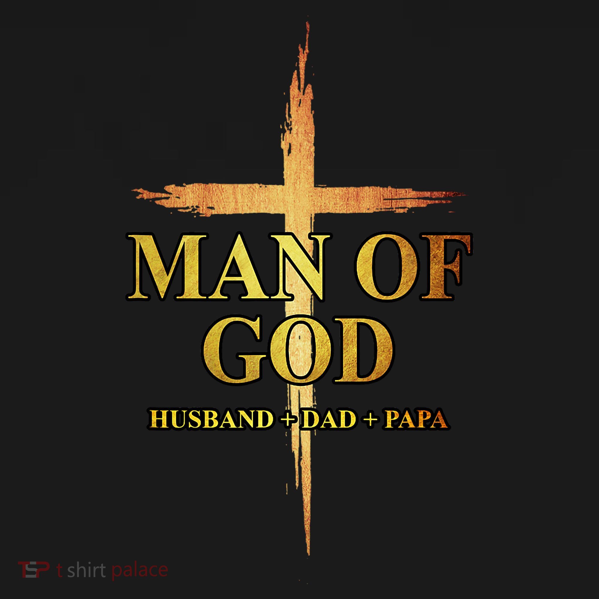 Man Of God Husband Dad Papa Cross Religious God Bible Christ Polo