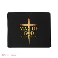 Man Of God Husband Dad Papa Cross Religious God Bible Christ Mousepad thumb 0