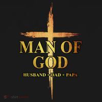 Man Of God Husband Dad Papa Cross Religious God Bible Christ Kids T-Shirt thumb 4