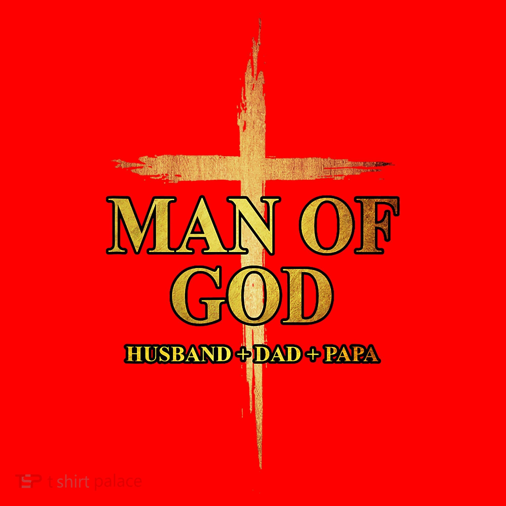Man Of God Husband Dad Papa Cross Religious God Bible Christ Santa Hat