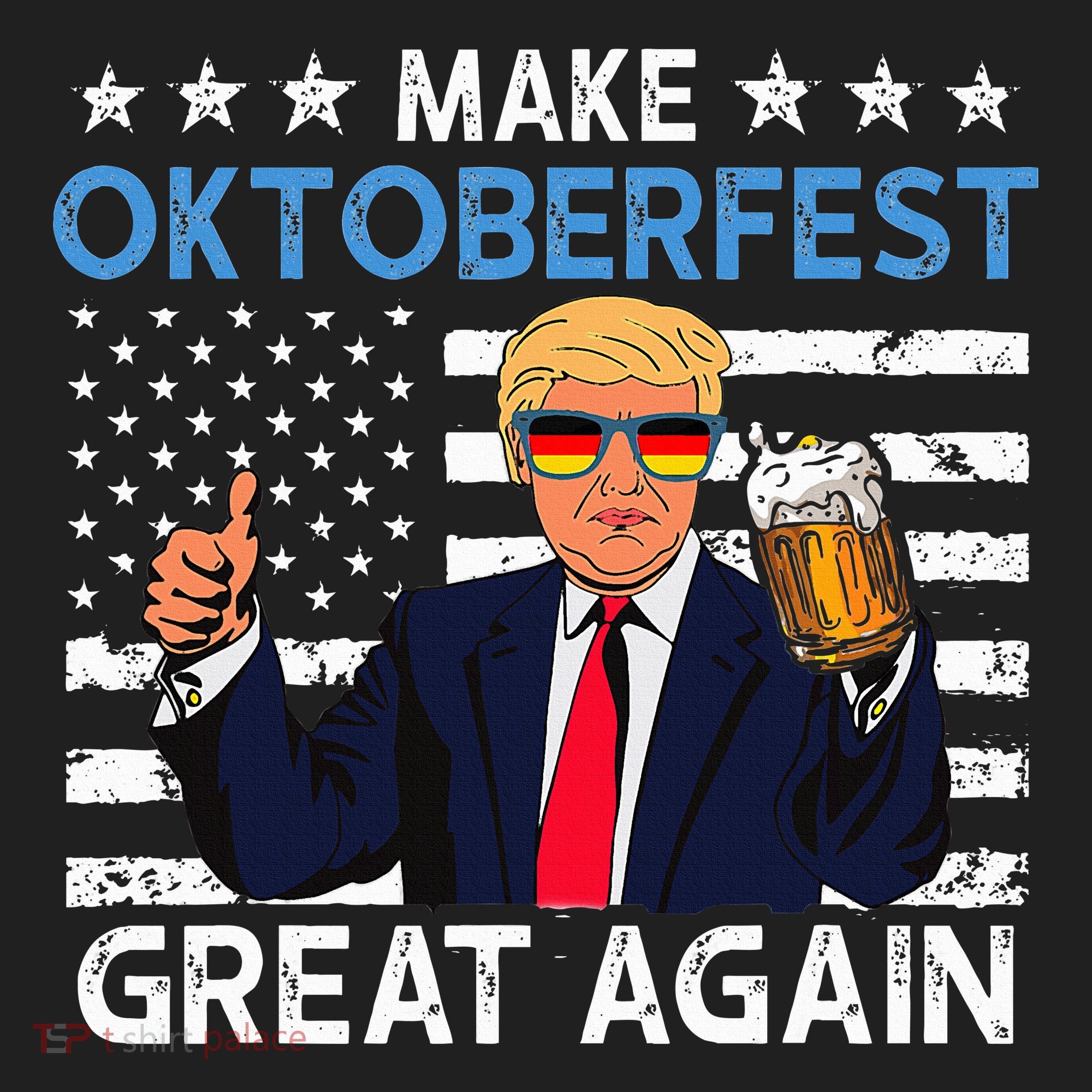 Make Oktoberfest Great Again Trump Prost Beer Mug Beanie