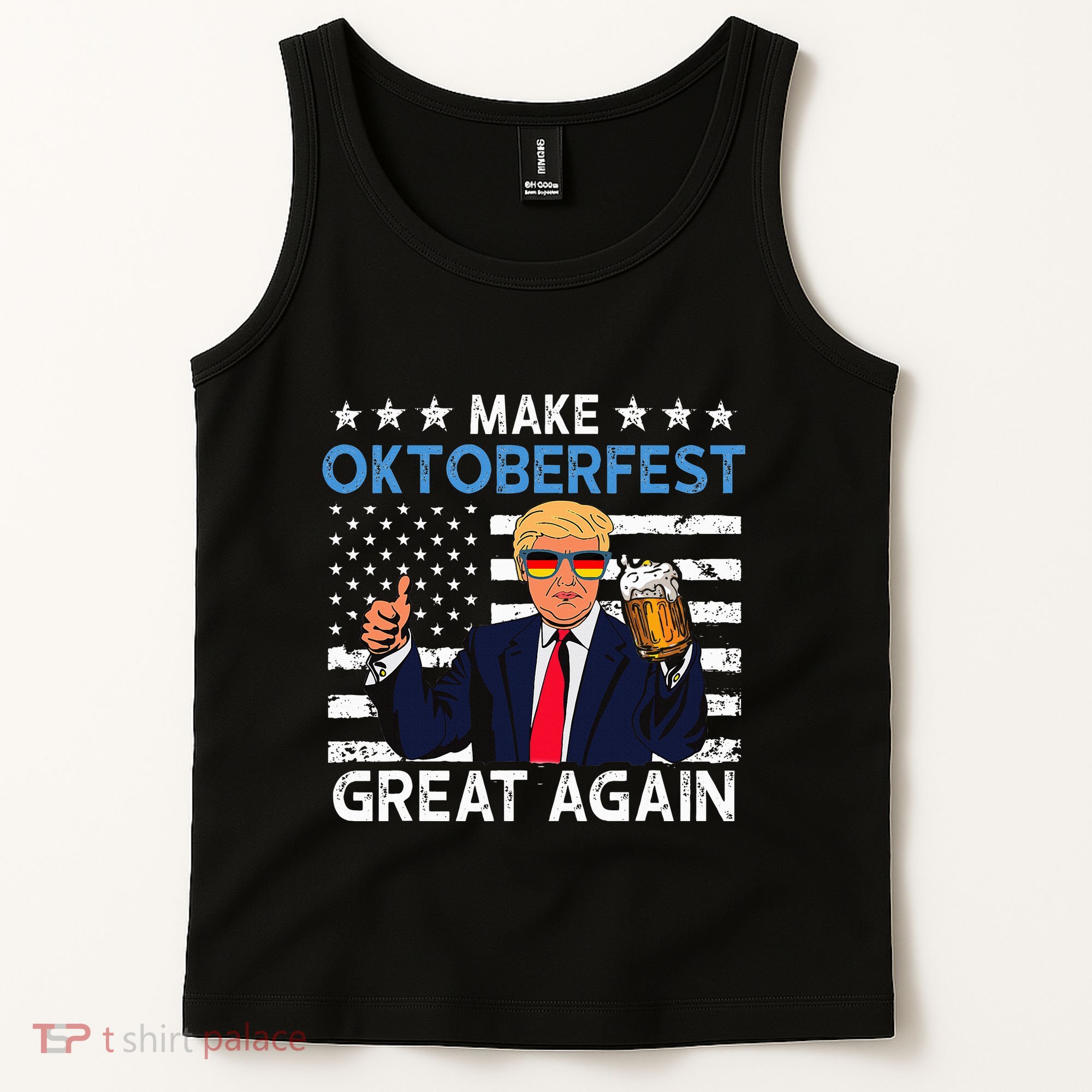 Make Oktoberfest Great Again Trump Prost Beer Mug Tank Top