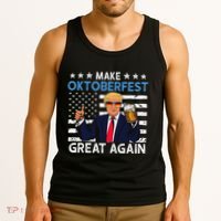 Make Oktoberfest Great Again Trump Prost Beer Mug Tank Top thumb 3