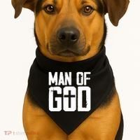 Man Of God I Jesus USA-Made Doggie Bandana thumb 1