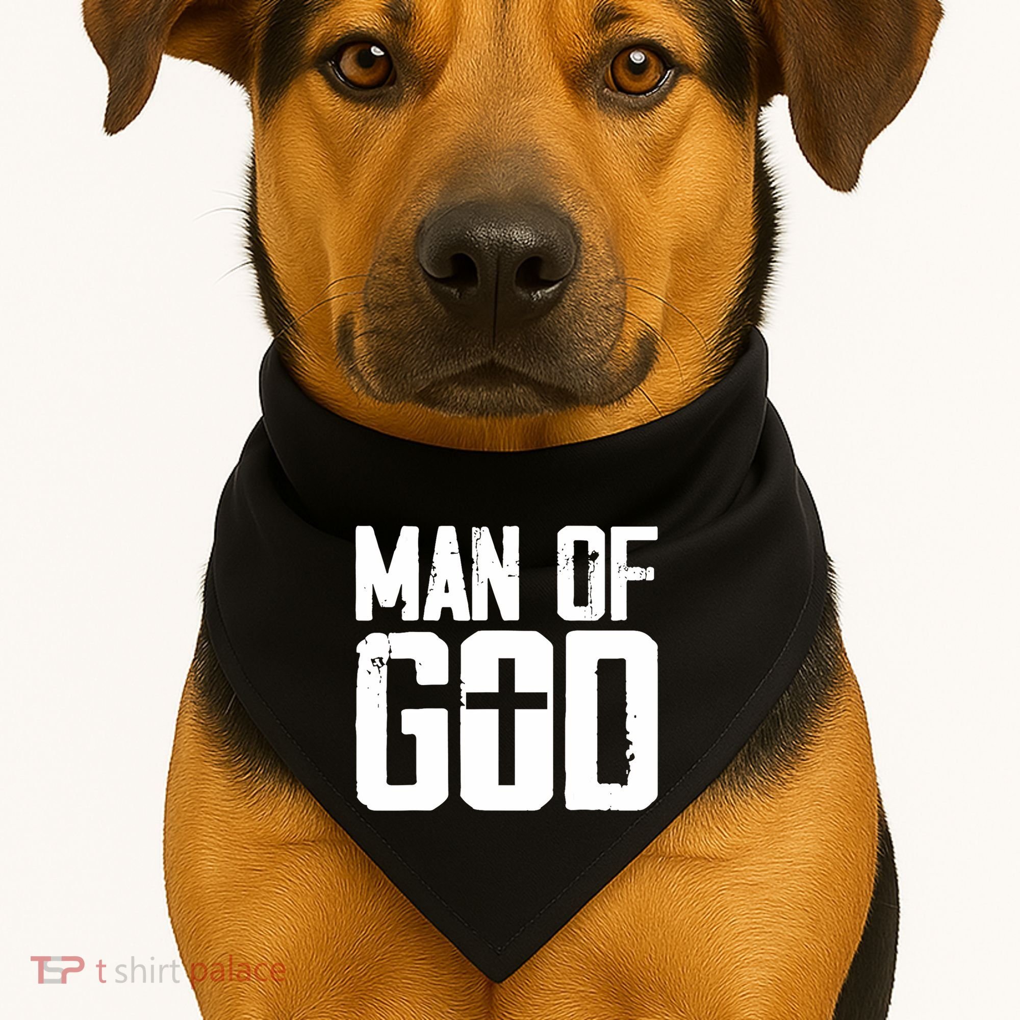 Man Of God I Jesus USA-Made Doggie Bandana