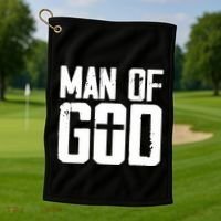 Man Of God I Jesus Golf Towel thumb 1