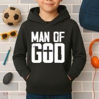 Man Of God I Jesus Kids Hoodie thumb 2