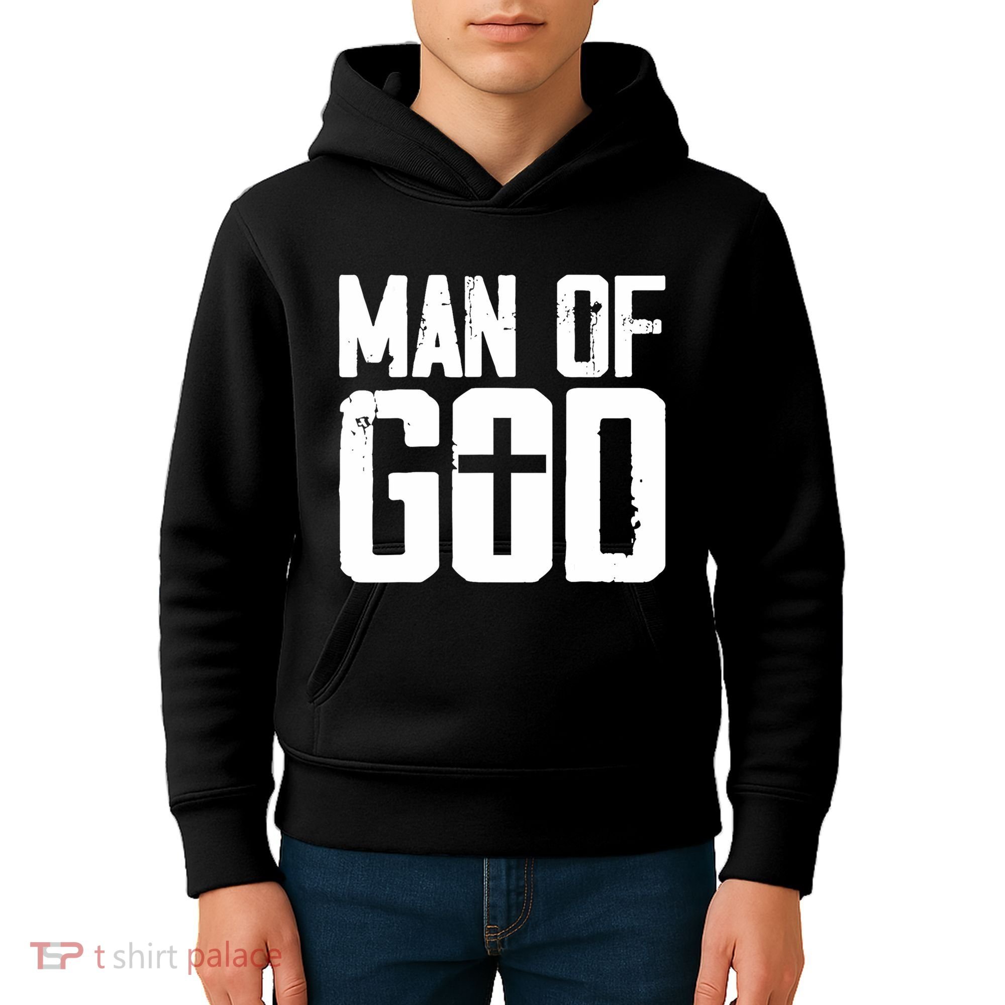 Man Of God I Jesus Kids Hoodie