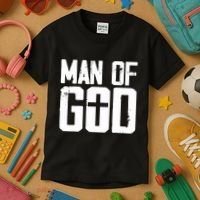 Man Of God I Jesus Kids T-Shirt thumb 3