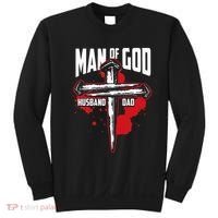 Man Of God Husband Dad Christianity Religion Christian Dad Sweatshirt thumb 0