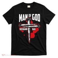 Man Of God Husband Dad Christianity Religion Christian Dad T-Shirt thumb 0