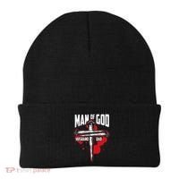 Man Of God Husband Dad Christianity Religion Christian Dad Beanie thumb 0