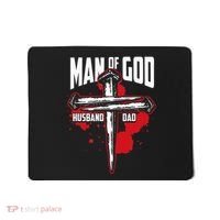 Man Of God Husband Dad Christianity Religion Christian Dad Mousepad thumb 0