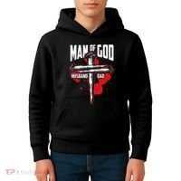 Man Of God Husband Dad Christianity Religion Christian Dad Kids Hoodie thumb 4