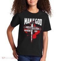 Man Of God Husband Dad Christianity Religion Christian Dad Kids T-Shirt thumb 2