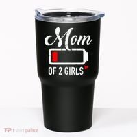 Mom Of Girl Low Battery Tumbler thumb 0