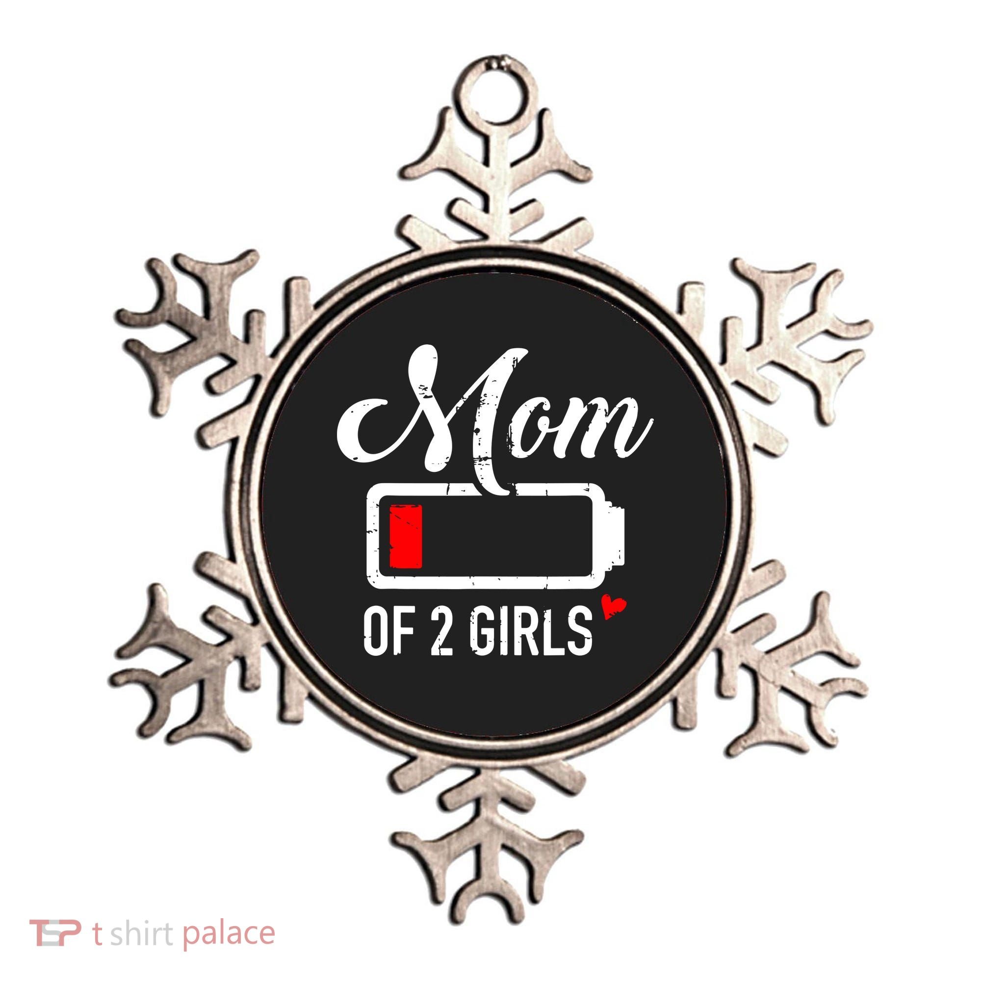 Mom Of Girl Low Battery Ornament
