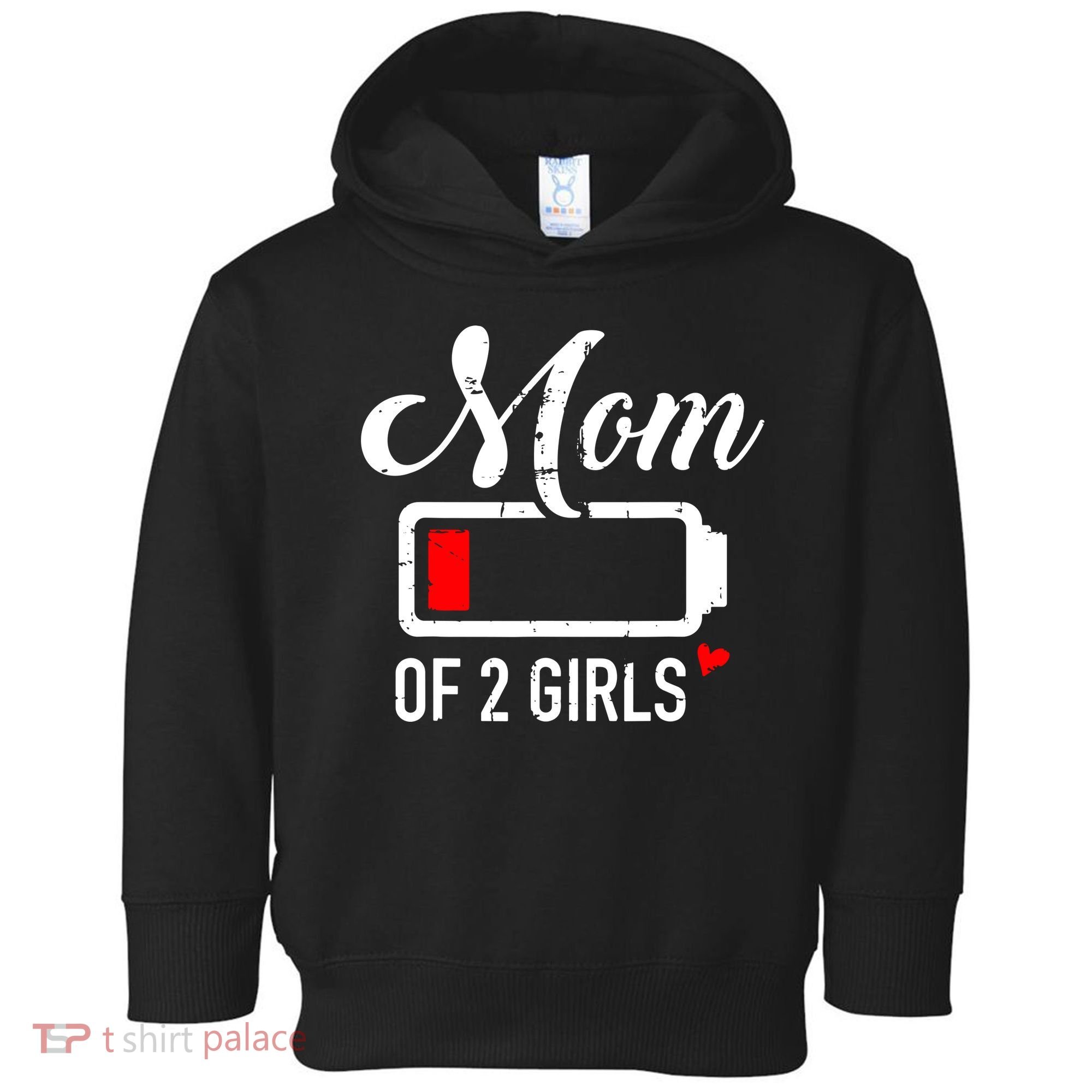 Mom Of Girl Low Battery Toddler Hoodie