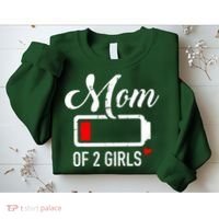 Mom Of Girl Low Battery Sweatshirt thumb 2