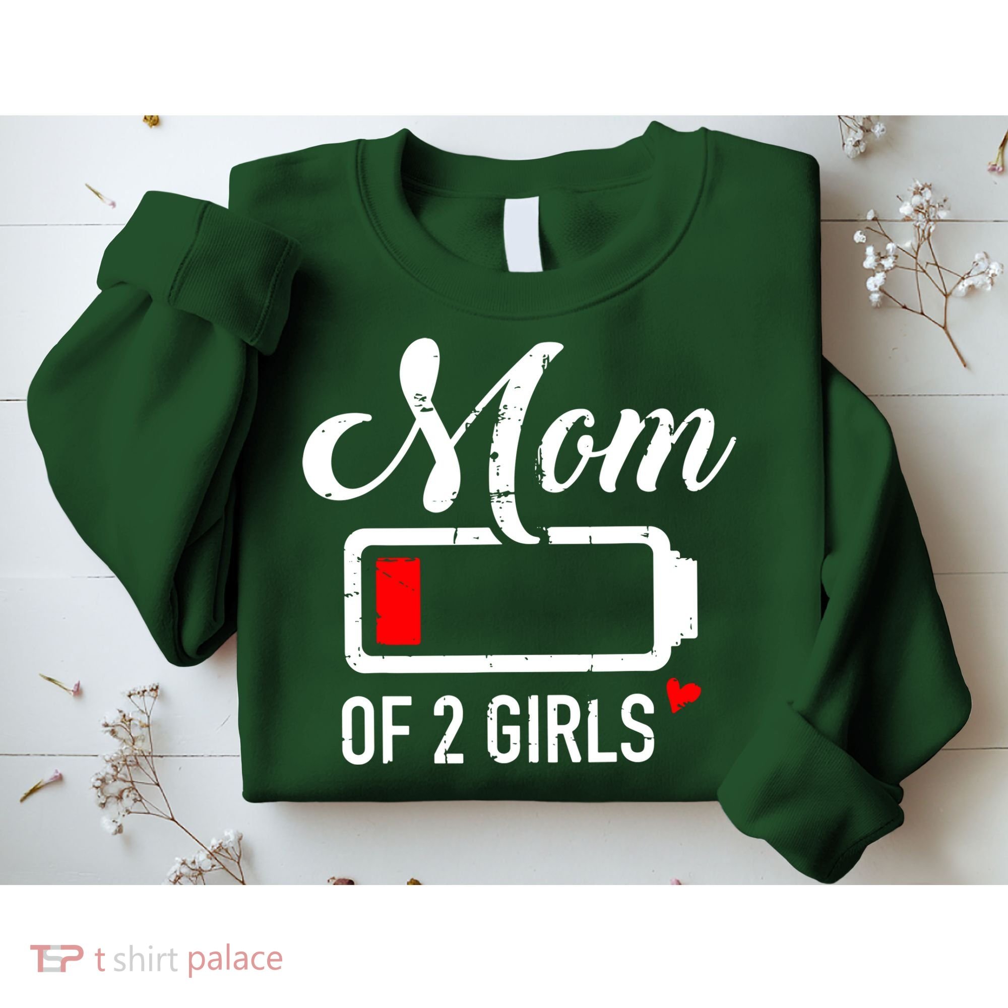 Mom Of Girl Low Battery Sweatshirt