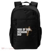 Man Of God Husband Dad Religious Cross Fathers Day Backpack thumb 0