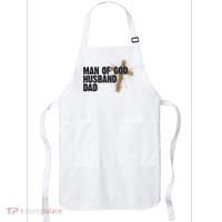 Man Of God Husband Dad Religious Cross Fathers Day Apron thumb 0