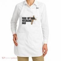 Man Of God Husband Dad Religious Cross Fathers Day Apron thumb 2